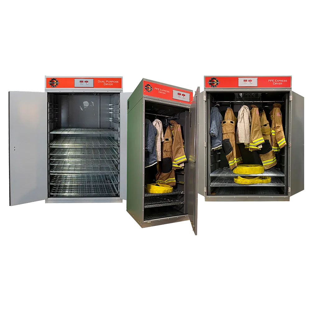 Fire fighting gear dryers