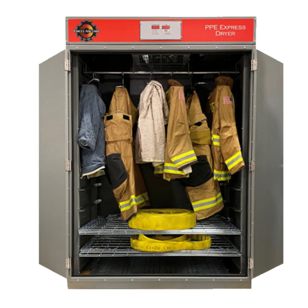 Dryer designed to for firefighter turnout gear & hose.