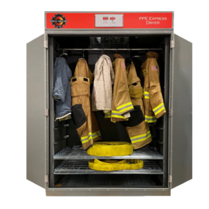 Dryer designed to for firefighter turnout gear & hose.