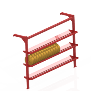 Floor Mount Hose Rack (red)